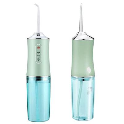 VYSN Cordless Oral Irrigator Water Flosser With 3 Modes, 4 Nozzles, & Detachable Water Tank For Travel - Green