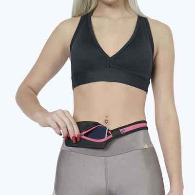 Jupiter Gear Stride Dual Pocket Running Belt and Travel Fanny Pack for All Outdoor Sports - Pink