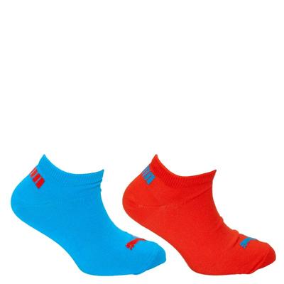 Puma Childrens/Kids Sport Lifestyle Sneaker Socks 2 Pairs - Red/Blue - Red - 3.5