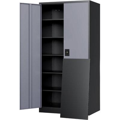 Rubbermaid Metal Garage Storage Cabinet w/ Lock, 71