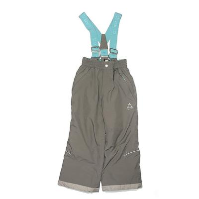Gerry Snow Pants With Bib - Elastic: Gray Sporting & Activewear - Kids Girl's Size X-Small