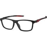 Zenni Rectangle Prescription Glasses Black Eco Full Rim Frame
