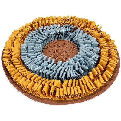 JACOB's Injoya Cookie-Blue Orange Snuffle Mat for Dog Slowing Feeder Mat Interactive Fun Toys Polyester | 12 W in | Wayfair CBSM