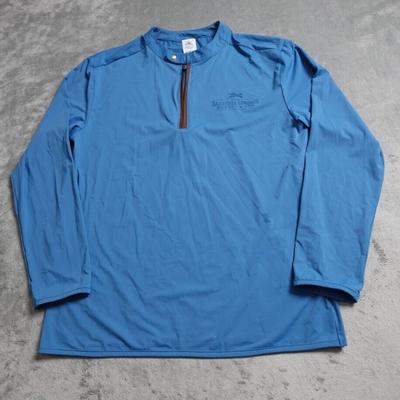 Disney Shirts | Disney Saratoga Springs Resort & Spa Pullover Men's Medium Blue Disney Vacation | Color: Blue | Size: M