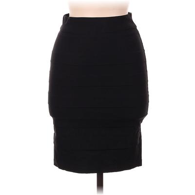 Fashion Magazine Formal Skirt: Black Solid Bottoms - Women's Size Medium
