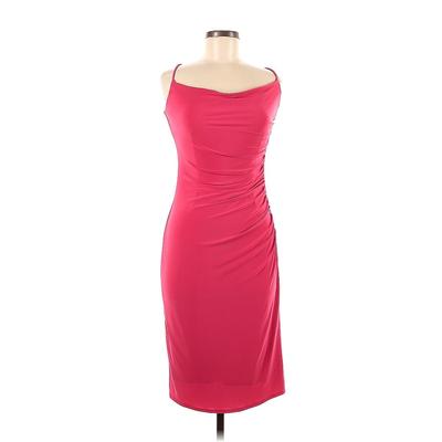 Laundry by Shelli Segal Cocktail Dress - Sheath Scoop Neck Sleeveless: Red Solid Dresses - Women's Size 8