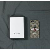 Gucci Cell Phones & Accessories | New Gucci Gg Iphone 7 Logo Bee Blind For Love Smart Phone Case Multicolor Apple | Color: Brown/Red | Size: Os