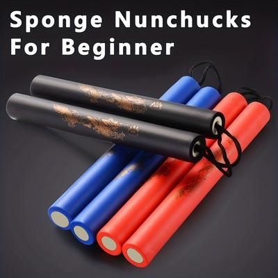 1pc Sponge Nunchucks: The Perfect Training Gear For Beginner Kung Fu Practitioners Of All Ages!