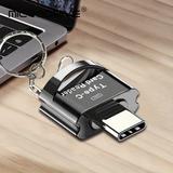 Type-c To Micro Sd Tf Adapter Otg Memory Card Reader, Micro Sd Tf Otg Smart Memory Card Reader Type C Usb-c Adapter For Phone Laptop Pc (tf Card Not Included)