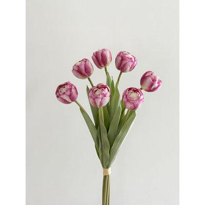 Primrue Tulip Arrangement in Vase | 18.11 H x 6.69 W x 6.69 D in | Wayfair F6A46548BFC043F19A1C3D737FEF3762