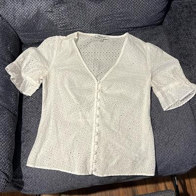 Madewell Tops | Madewell Eyelet Daylight Top 00 | Color: White | Size: 00