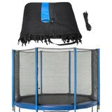 Machrus Upper Bounce Trampoline Safety Net Fits 14 ft Round Trampoline using 8 Straight poles in Black | 168 W x 168 D in | Wayfair UBNET-14-8-OS
