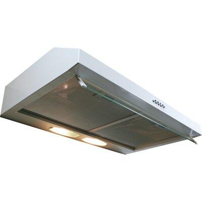 Yosemite Home Decor 30" Builder Series 300 CFM Ducted Under Cabinet Range Hood Stainless Steel in White | 5.13 H x 29.5 W x 18.5 D in | Wayfair