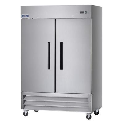 Arctic Air AR49 2 Section Reach In Refrigerator - Left/Right Hinged Solid Doors - 6 Shelves