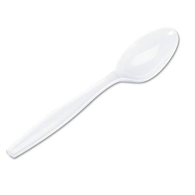 Dixie Heavyweight Plastic Disposable Teaspoons in White | Wayfair DXETH217