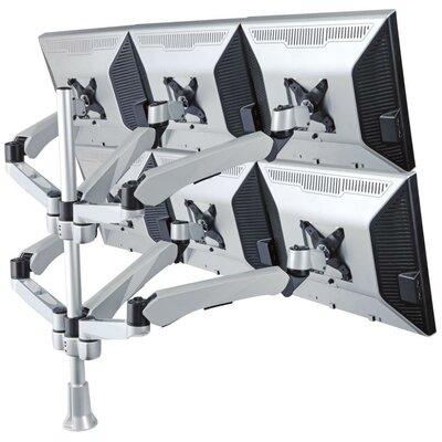 Cotytech Height Adjustable 6 Screen Desk Mount in Gray | 27.6 H x 65.6 W in | Wayfair DM-C6SA7-G