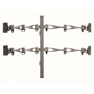Cotytech Height Adjustable 4 Screen Wall Mount in Gray | 27.6 H x 41.8 W x 5 D in | Wayfair MW-41A2
