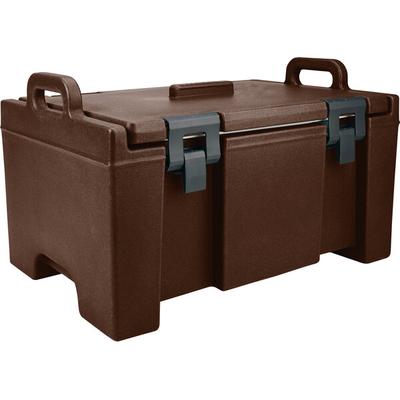 Cambro Hot Box | UPC100131 Dark Brown Camcarrier Ultra Pan Carrier with Handles - Top Load for 12
