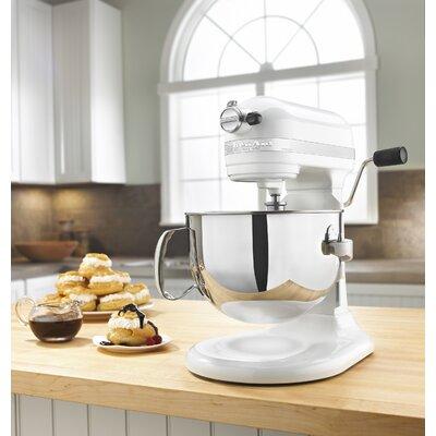 KitchenAid Professional 600 Series 10 Speed 6 Qt. Stand Mixer in White, Size 16.5 H x 11.25 W x 14.5 D in | Wayfair KP26M1XWH