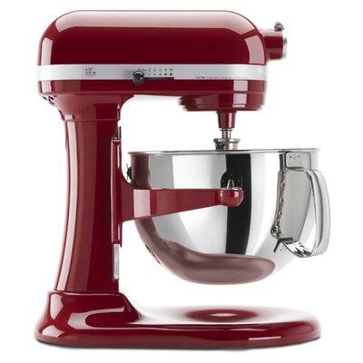 KitchenAid Professional 600 Series 10 Speed 6 Qt. Stand Mixer in Red, Size 16.5 H x 11.25 W x 14.5 D in | Wayfair KP26M1XER