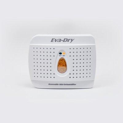 Eva-Dry Mini Renewable Wireless 48 Sq. Ft. Dehumidifier, Crystal in White, Size 4.8 H x 6.3 W x 1.3 D in | Wayfair E-333