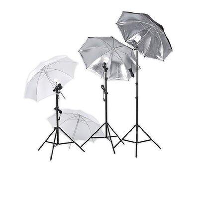 Square Perfect Professional Photography Studio Lighting Umbrella Soft Light Kit, Wood, Size 42.0 H x 7.0 W x 16.0 D in | Wayfair