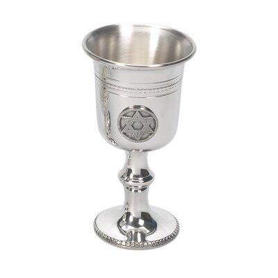 Israel Giftware Design Pewter Kiddush Cup Pewter in Gray, Size 4.75 H in | Wayfair PG-47
