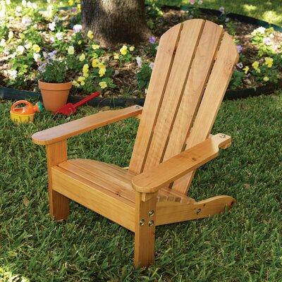 KidKraft Outdoor Adirondack Chair Wood in Brown | 24.72 H x 19.13 W x 21.89 D in | Wayfair 00083