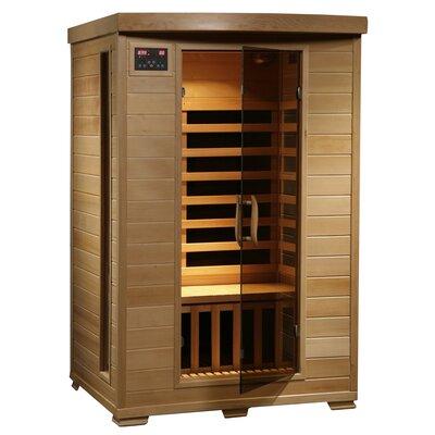 Heatwave 2-Person Hemlock Deluxe Infrared Sauna w/ 6 Carbon Heaters in Brown, Size 75.0 H x 40.0 W x 49.0 D in | Wayfair BSA2409