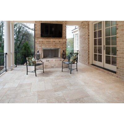 MSI Tuscany Beige Pattern Honed-Unfilled-Chipped Travertine Floor & Wall Tile (16 sq ft) Natural Stone/Travertine in Brown/Gray/White, Size 0.5 D in