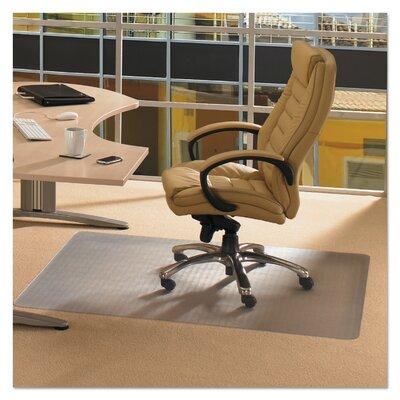 Floortex® Cleartex Low Pile Carpet Straight Rectangular Chair Mat | 0.087 H x 60 W x 48 D in | Wayfair FLRPF1115225EV