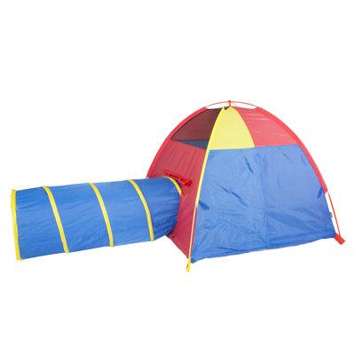Pacific Play Tents Hide Me Play Combination Play Tunnel w/ Carrying Bag Polyester in Blue | 42 H x 48 W x 48 D in | Wayfair 20414
