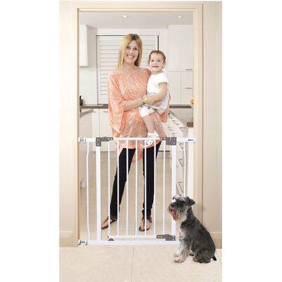Dreambaby Liberty Safety Gate Metal/Metal (a highly durability option) in White | 30 H x 33 W x 2 D in | Wayfair L854
