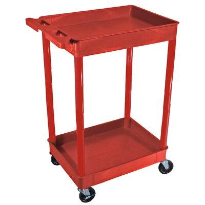 Luxor Tuffy Utility Cart Plastic in Red | 38.5 H x 24 W x 18 D in | Wayfair RDSTC11RD