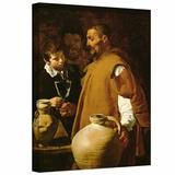ArtWall 'Waterseller of Seville' by Diego Velazquez Painting Print on Wrapped Canvas in White | 48 H x 36 W x 2 D in | Wayfair