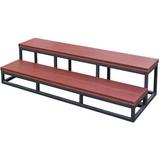 Cal Metro 2 Tier Spa Steps, Synthetic in Red/Brown, Size 14.0 H x 30.0 W x 21.0 D in | Wayfair CM955-CSM