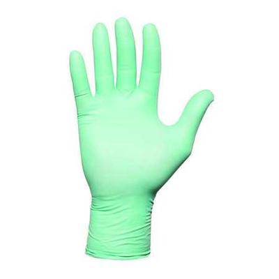 ANSELL 25-101 Disposable Gloves, Neoprene, Powder Free, Green, L, 100 PK