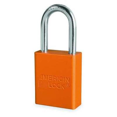 AMERICAN LOCK A1106ORJ Lockout Padlock,KD,Orange,1-7/8