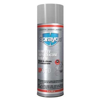 SPRAYON S00010000 Mildew and Water Resistant RTV Silicone Sealant, 8 oz, Clear,