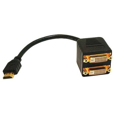MONOPRICE 2521 Video Splitter,HDMI Male to DVI-D Female X 2