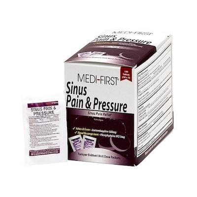 MEDI-FIRST 81933 Sinus Pain and Pressure,Tablet,PK100