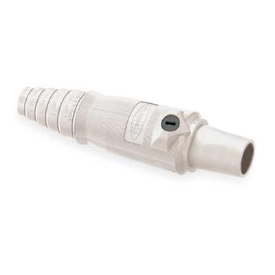 HUBBELL HBL400FW Connector,Double Set Screw,Wht,Female