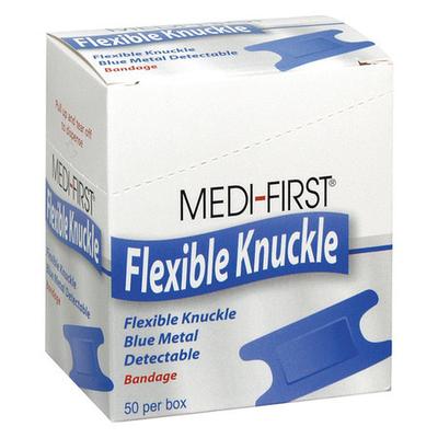 MEDI-FIRST 65250 Metal Detectable Knuckle Bandages, PK50