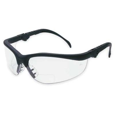 MCR SAFETY 9P844 Reading Glasses,+2.0,Clear,Polycarbonate