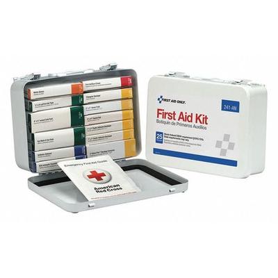 FIRST AID ONLY 241-AN Unitized First Aid kit, Metal, 25 Person