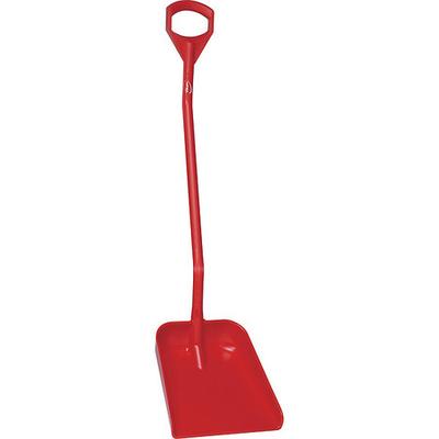 VIKAN 56014 Ergonomic Shovel, 13-1/2 in W, Red
