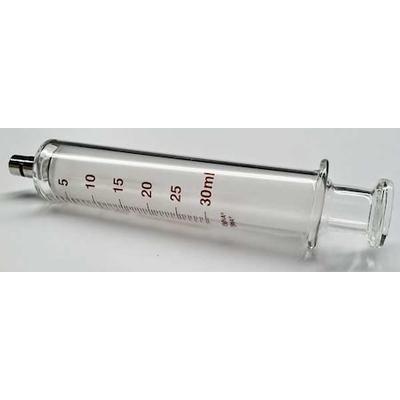 FORTUNA 7.140-44 Glass Syringe,Metal Luer Lock,30 mL