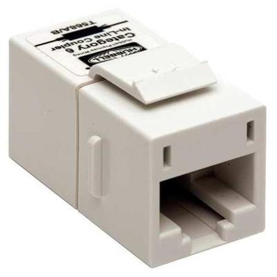 HUBBELL PREMISE WIRING SFC6W Inline Coupler,8,Cat6,White