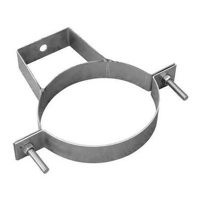 NORDFAB 8010004161 Pipe Hanger, 10 in Duct Dia, Galvanized Steel, 14 GA,