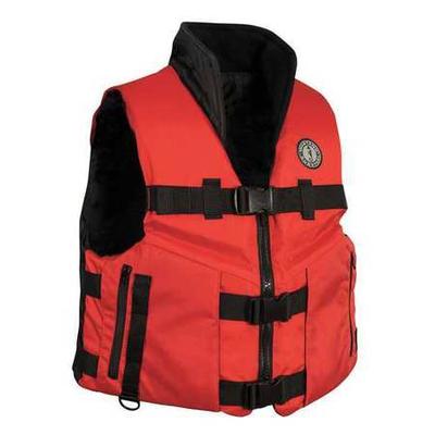 MUSTANG SURVIVAL MV462602-123-XXL-216 Life Vest,Red/Black,2XL